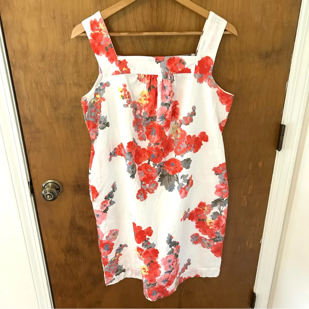 Joules Darcie Floral Cotton Linen Shift Dress. Size 10. Size M - Image 2