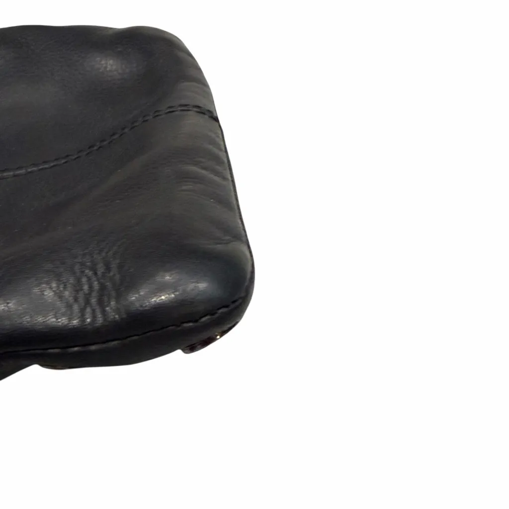 Hammitt Black & Gunmetal Leather Nash Small Crossbody Purse Bag Shoulder Bag - Image 6