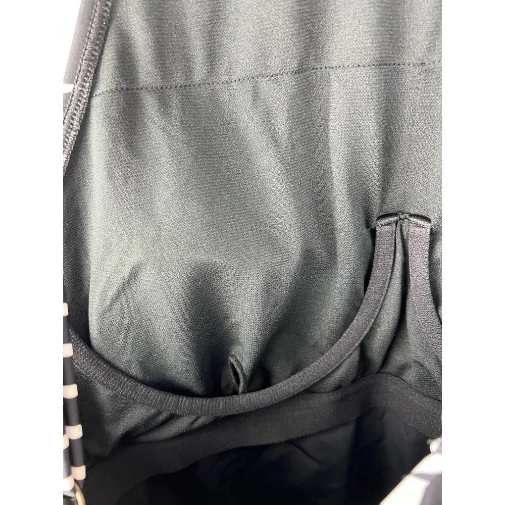 Island Escape Hawaii Gardens Printed Underwire One Piece Swimsuit Swim Dress Black Size 14 - Image 5