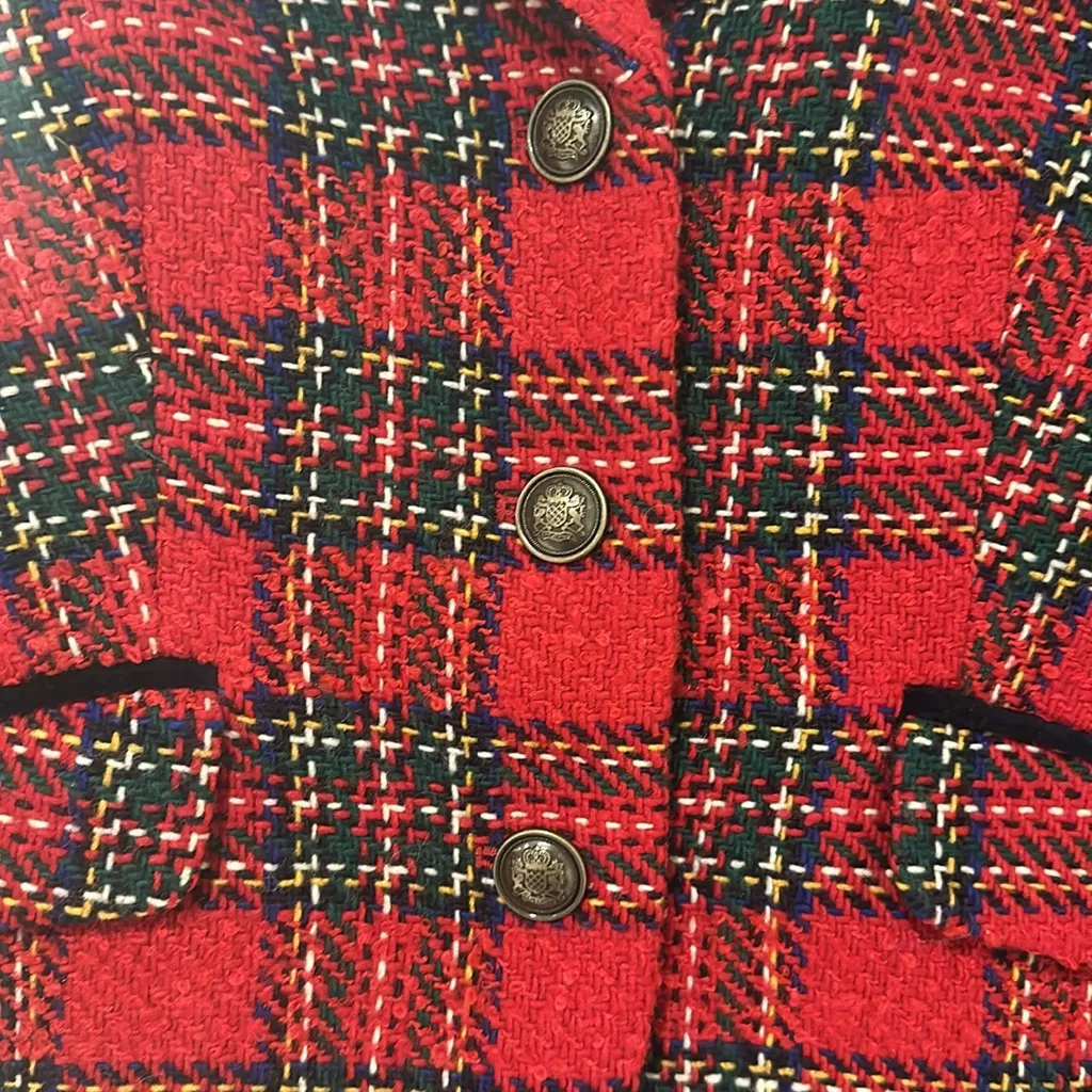 NWT, wool blend Xmas Blazer - Image 3