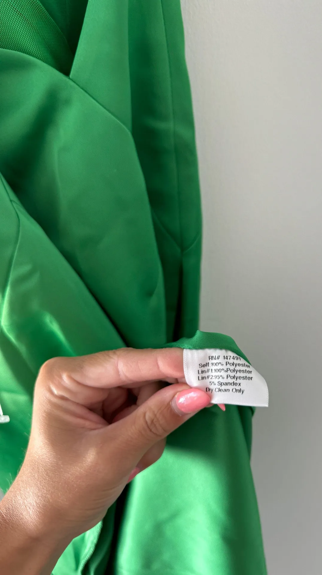 Holly Satin Emerald Green Gown S - Image 10