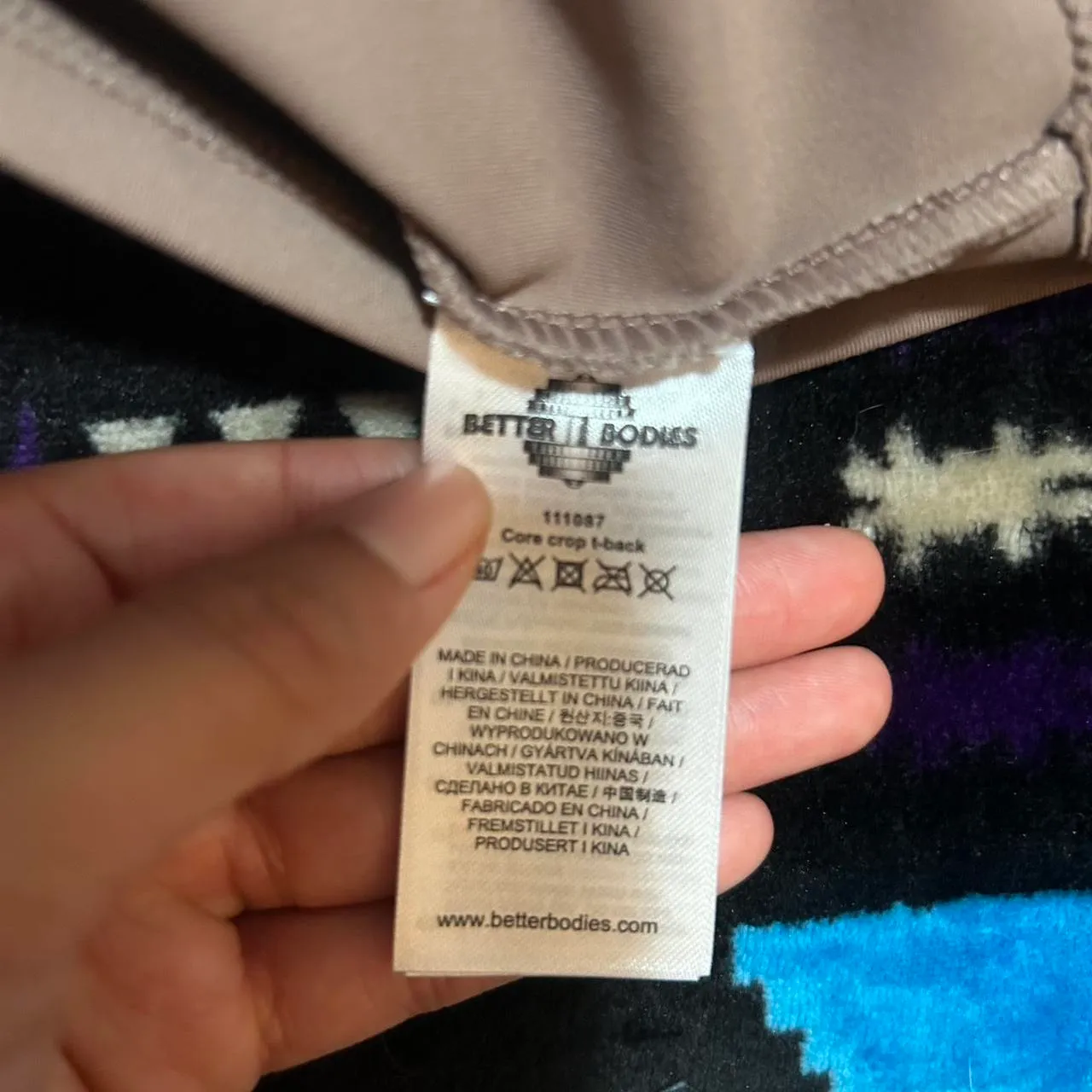 Better Bodies Warm Sand Core Crop T Back - Image 5