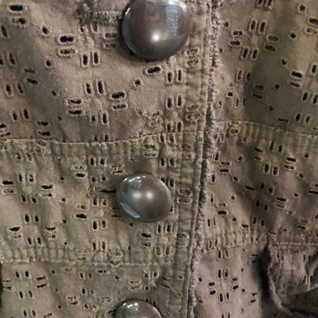 Size Large Nine West brown knee length jacket - Image 4