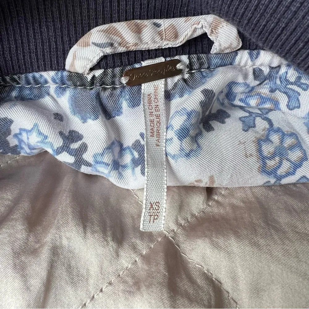 Free People Daytrip Pasley Bomber Jacket Size XS - Image 4