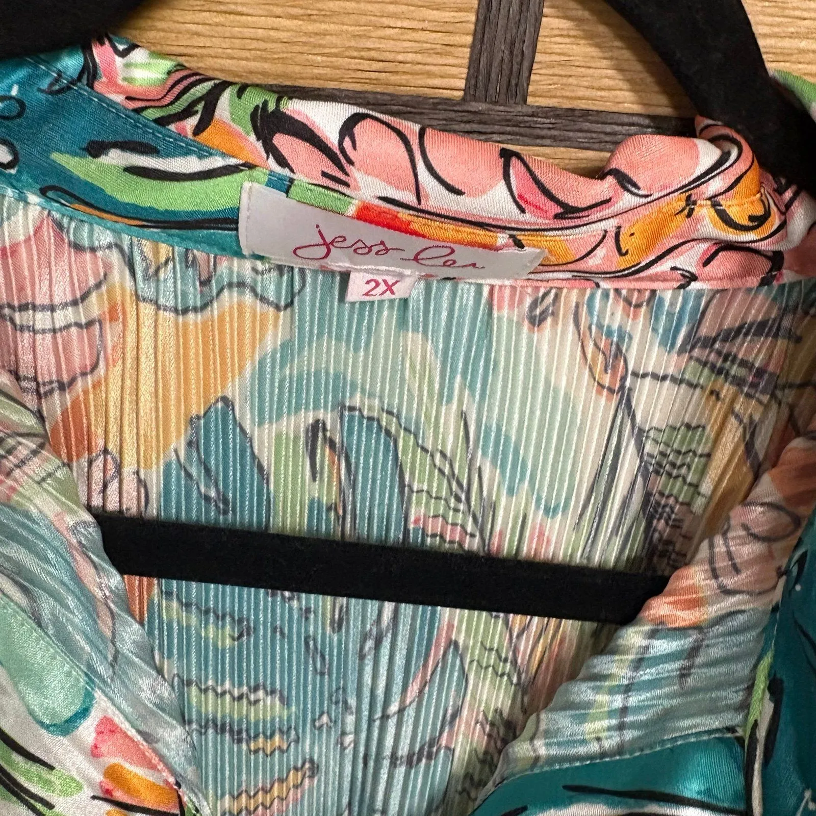 Jess Lea‎ Pleated Floral Pajama Set Size 2X - Image 6