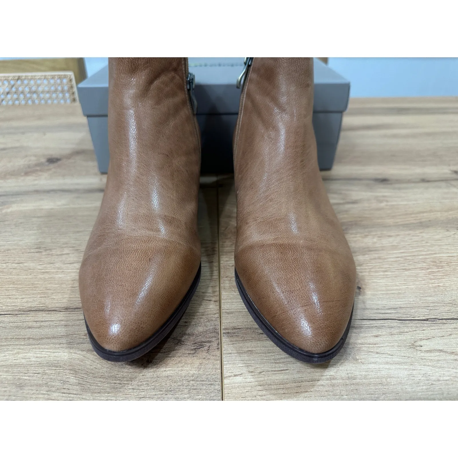 Antelope Carson Ankle Booties Taupe Leather Size 8/8.5 US 39 EU NIB Chic Comfy - Image 5