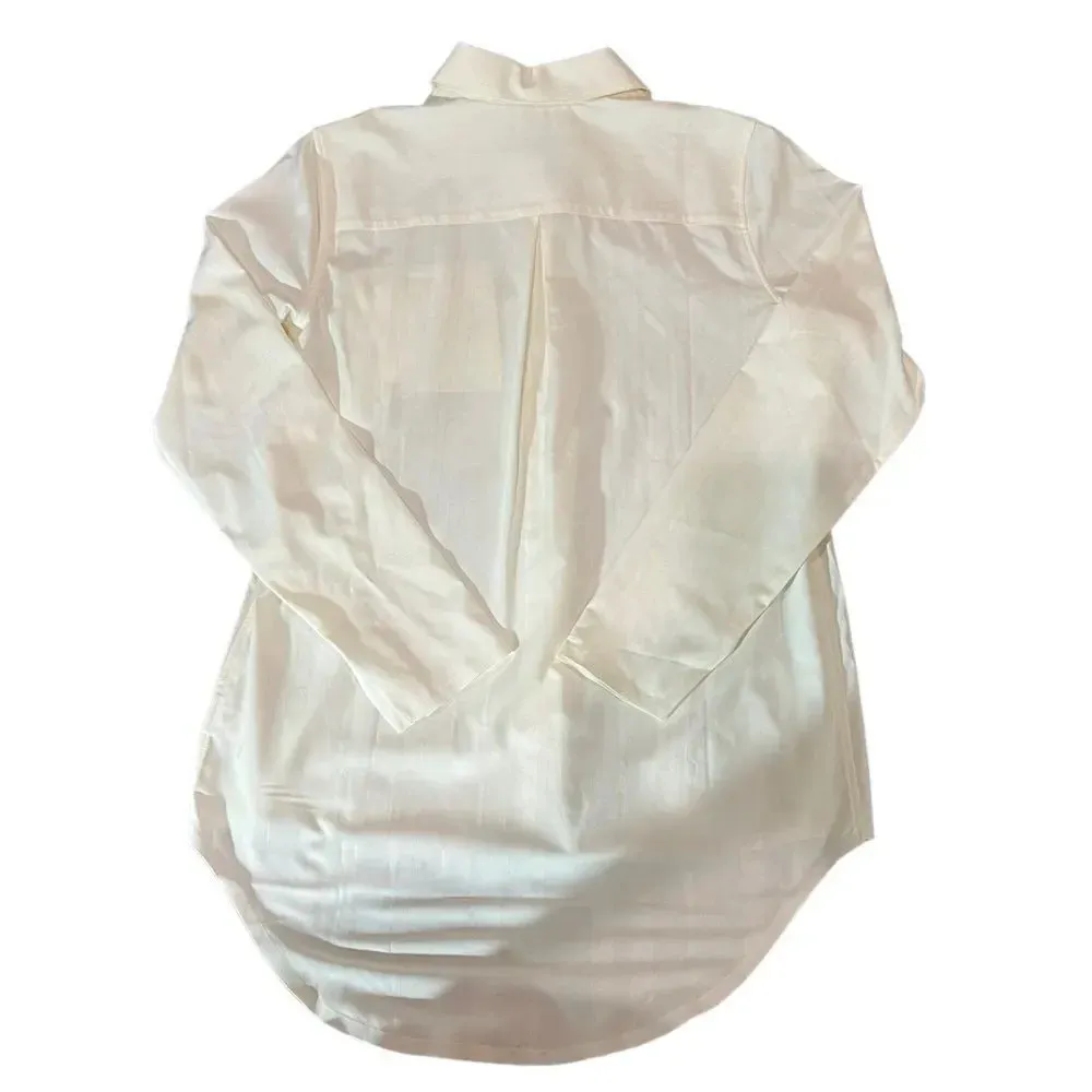 NWT Athleta Women's White Button Down Shirt Size XS‎ - Image 5