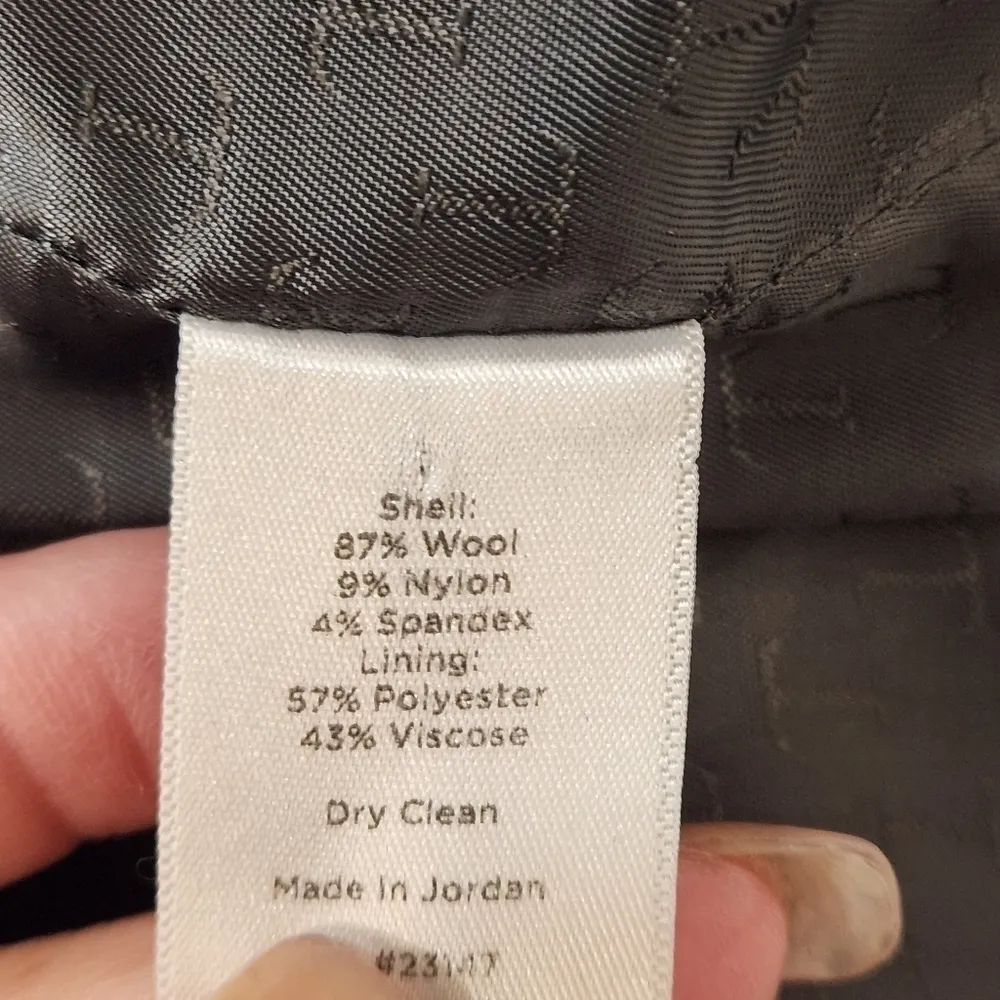 TALBOTS Wool Blend Stretch Skirt 2 Piece Work Suit Hidden Buttons Size: 4 - Image 15