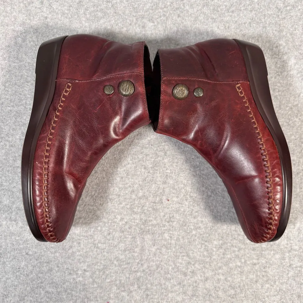 SAS Sportswear SAS Women's Jade Ankle Boots Burgundy Size 9.5 Zip Closure - Image 9