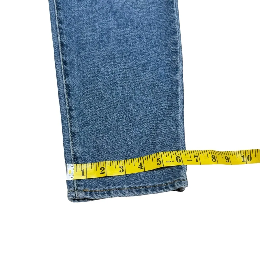 Levi's High Waisted Straight Mom Jeans Style 26986-0010 Eco Blue Size 30 Rigid - Image 15
