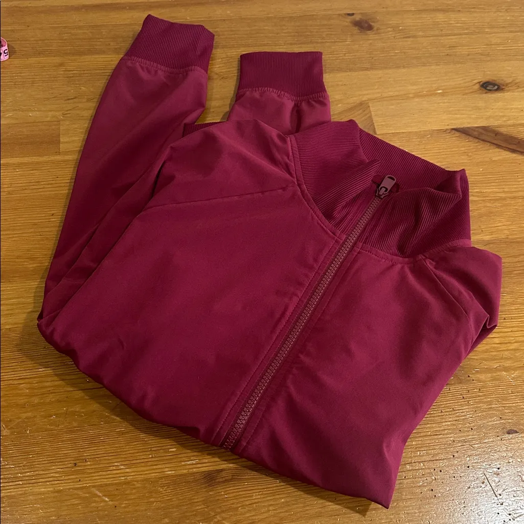 Athleta Women's Deep Red Bomber Jacket - Image 14