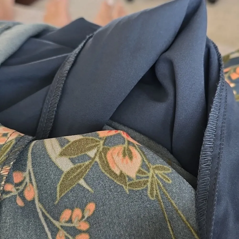 Shift dress by Banana Republic dark teal lined dress, floral, beautiful size 0 - Image 14