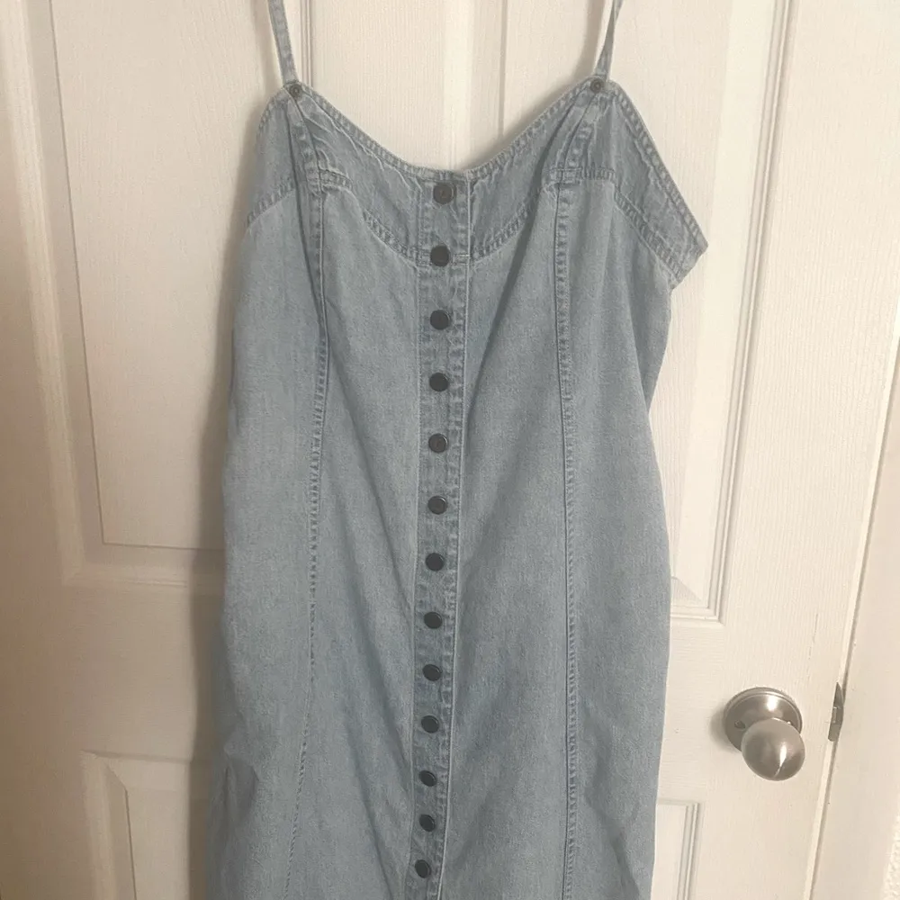 Liz Sport light denim Vintage sun dress size 12 - Image 3