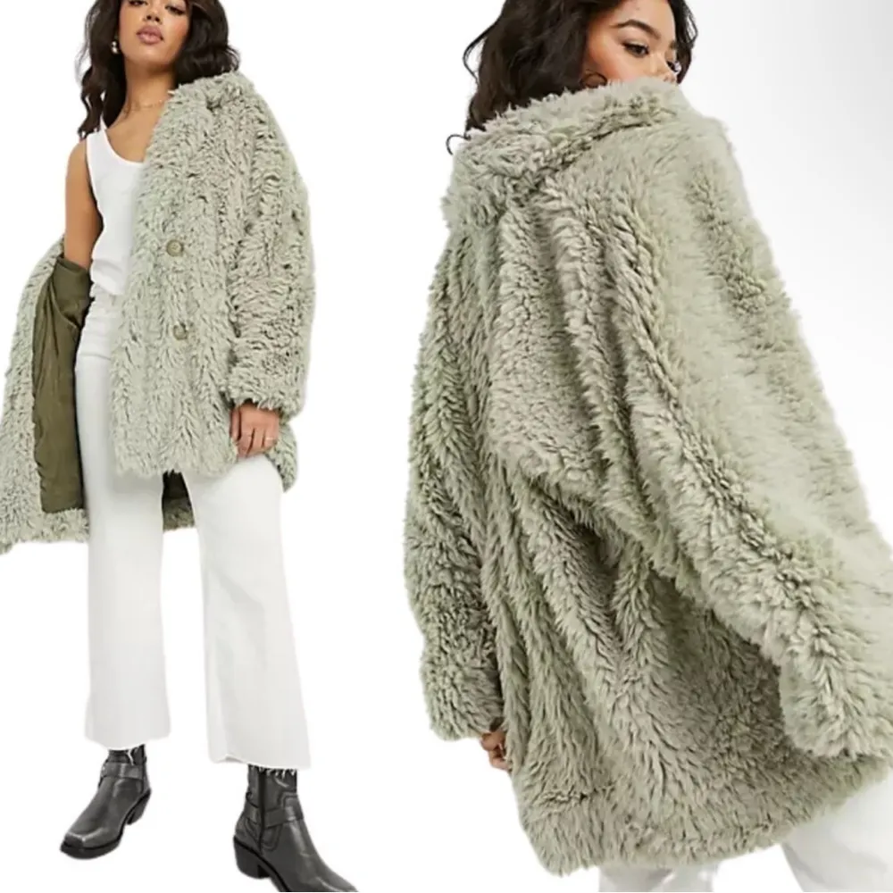 Free People Honeypie Teddy Jacket‎ Shag Coat Large - Image 2