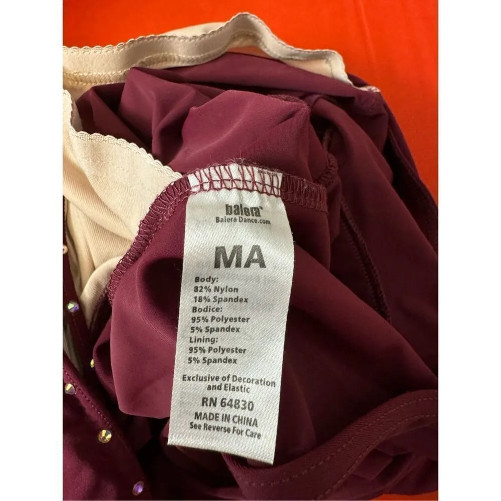 Burgundy backless romper Red - Image 8