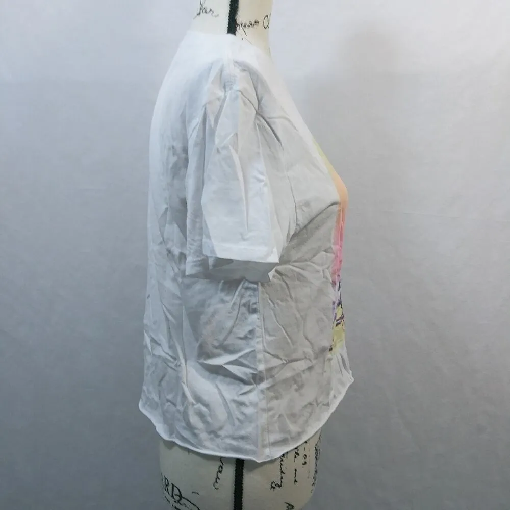 Grayson Threads Cropped Flamingo Graphic Tee Shirt Vacation Beach Size Small - Image 4