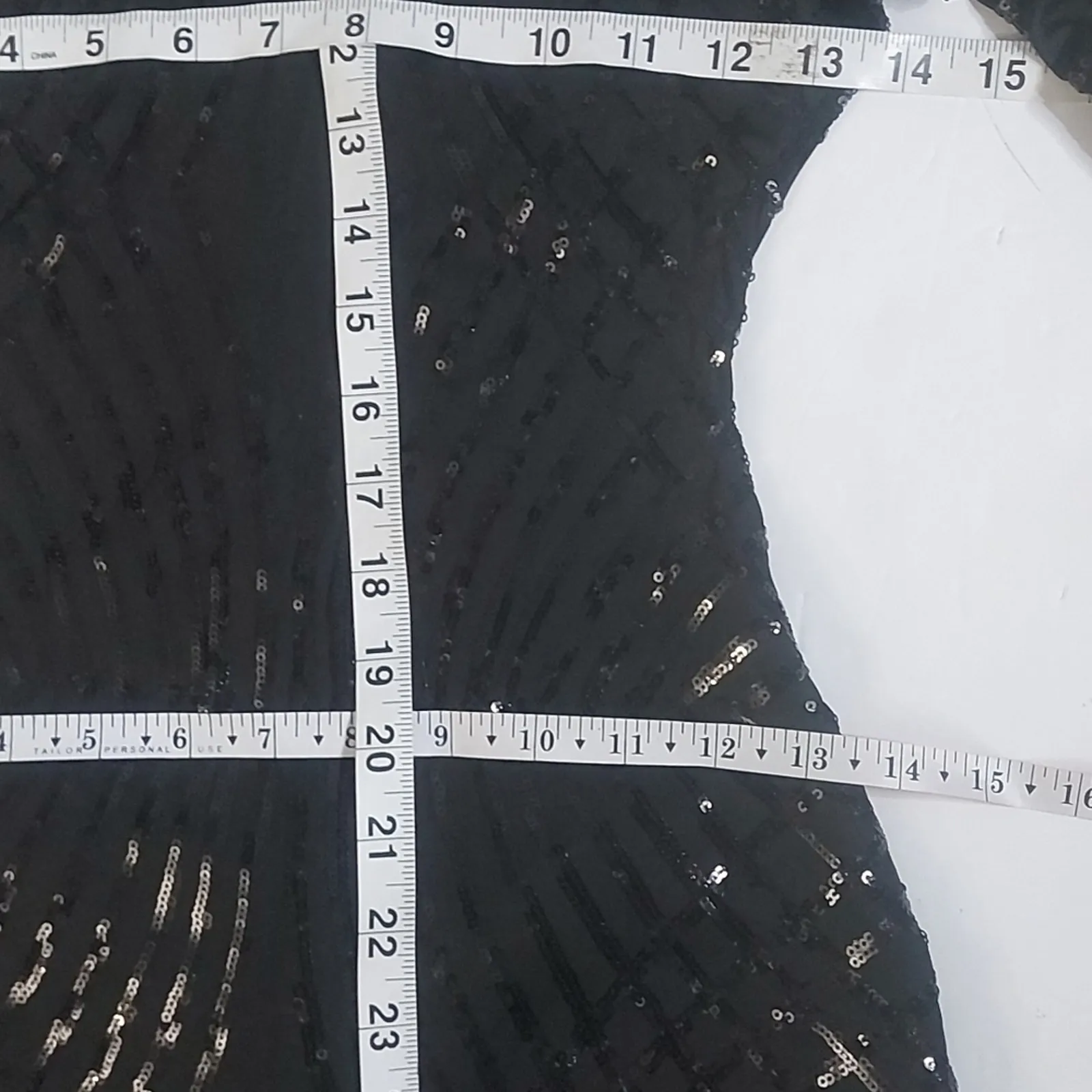 Black Sequin Bodycon Backless Mini Dress S Coquette Girl Y2K LBD Date Night - Image 6