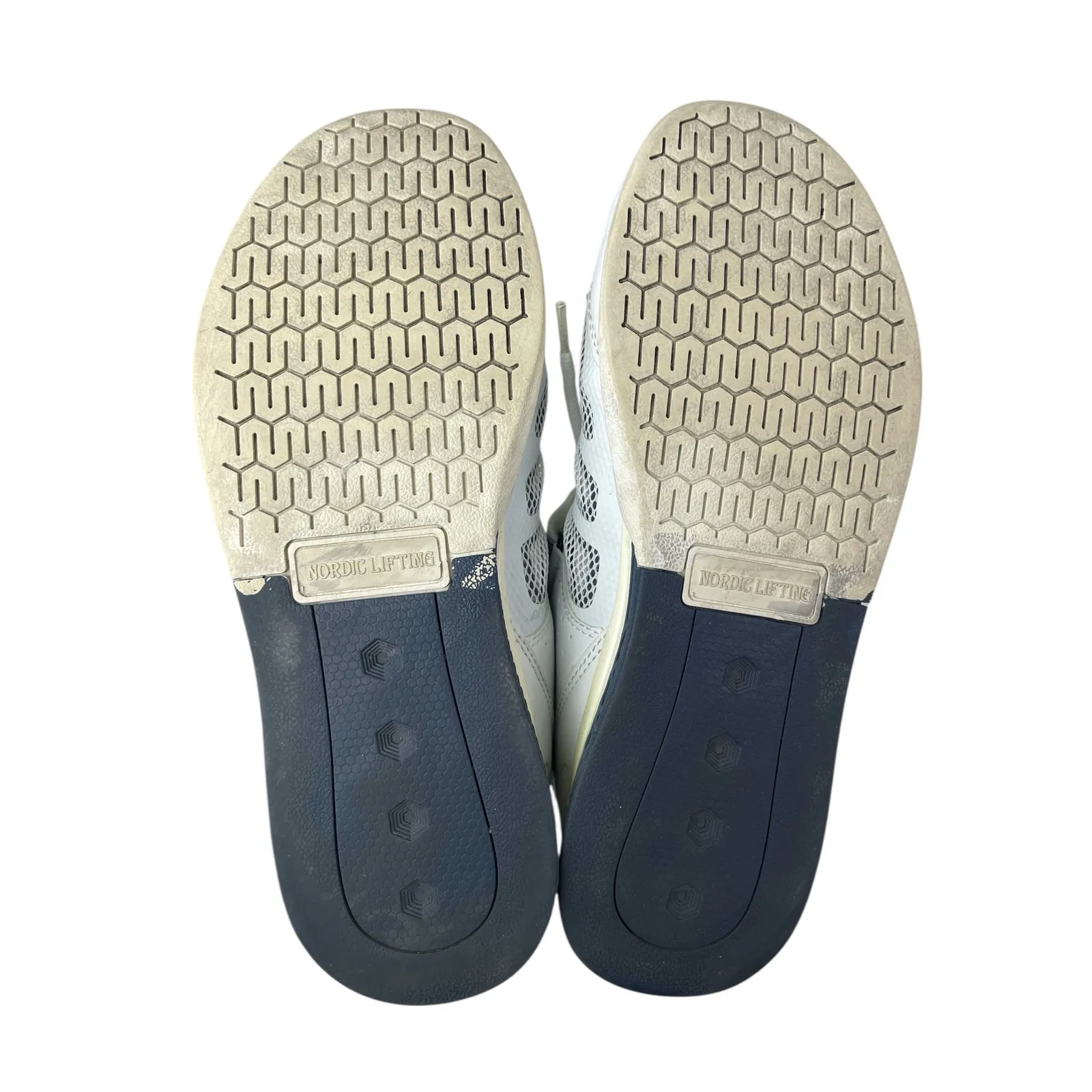 Nordic Lifting White Mesh Low Top Lace Up Round Toe Athletic Sneakers Shoes Sz 8 - Image 4