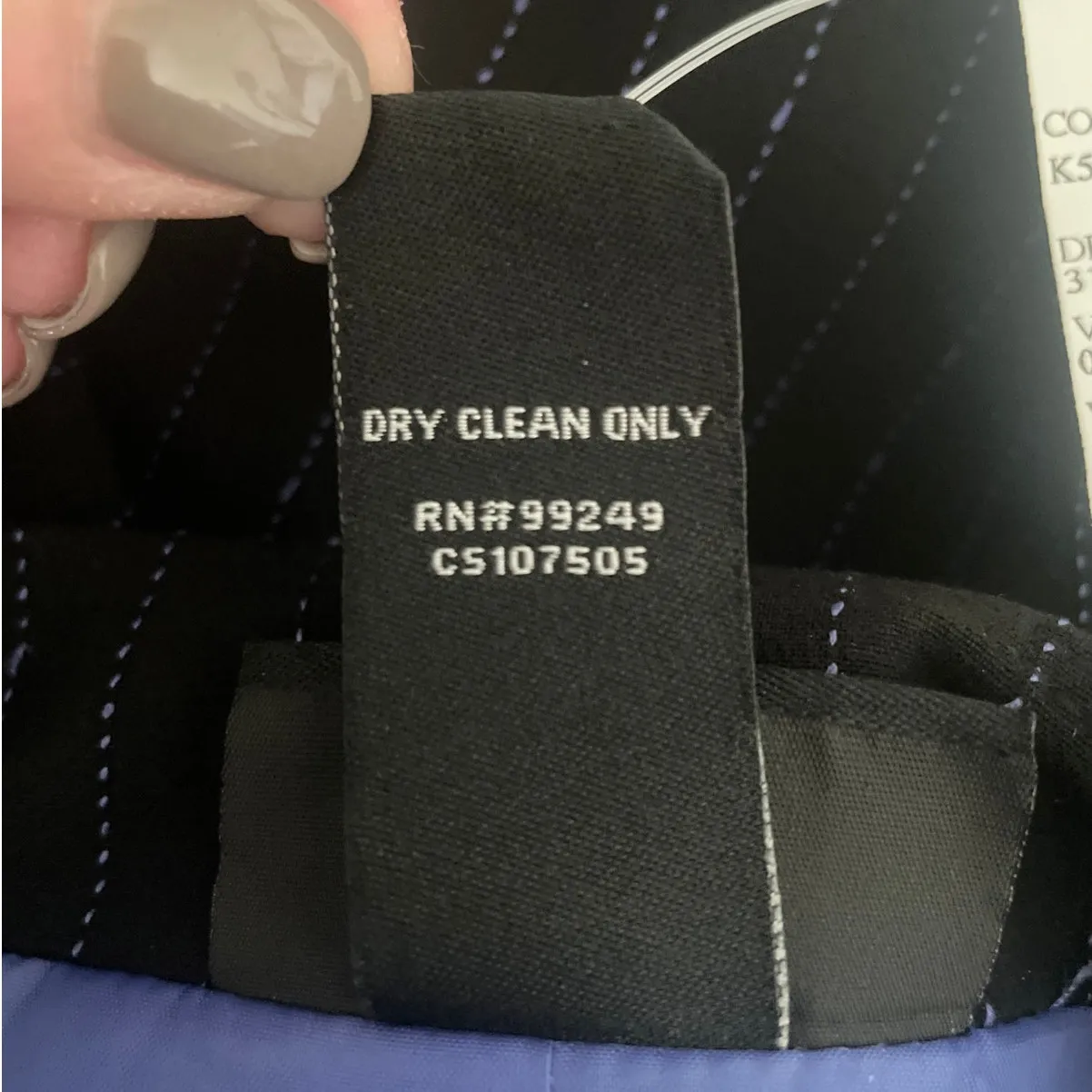 Maggie Barnes Women Jacket‎ 2X Black Pin Striped Long Line Blazer Career Classic - Image 10