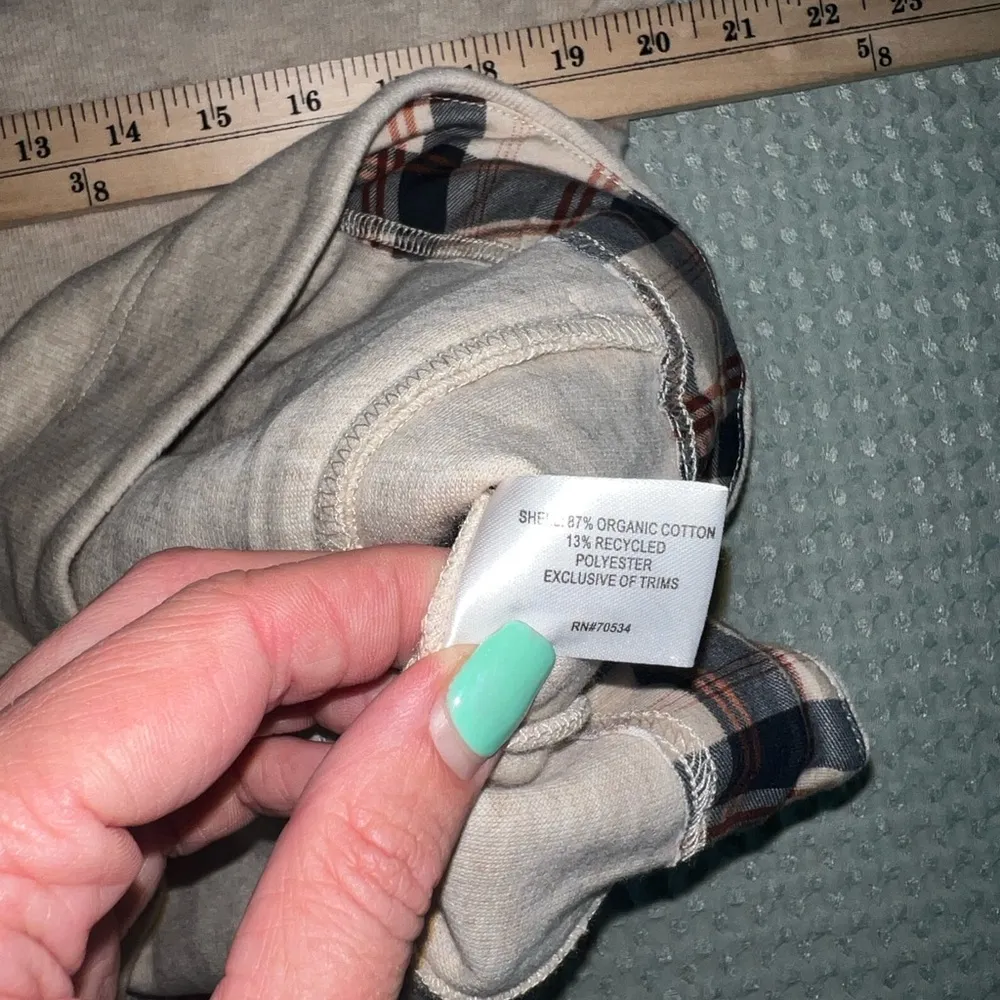 Orvis Signature Women's Softest Print-Trimmed Quarter-Zip Sweatshirt size M - Image 4