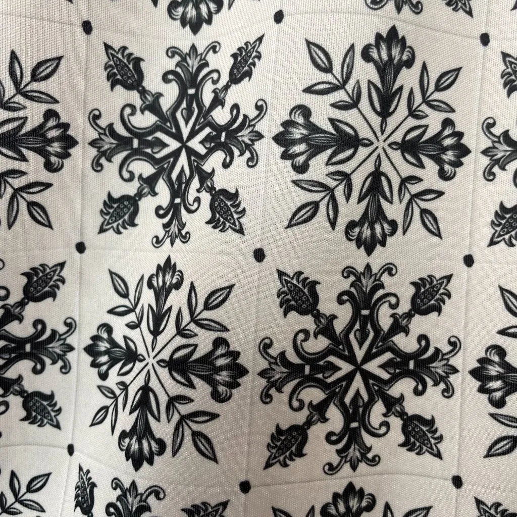 Zara Wide Leg High Waist Palazzo Scarf Print Flowing Trousers Moroccan Tile Smll - Image 13