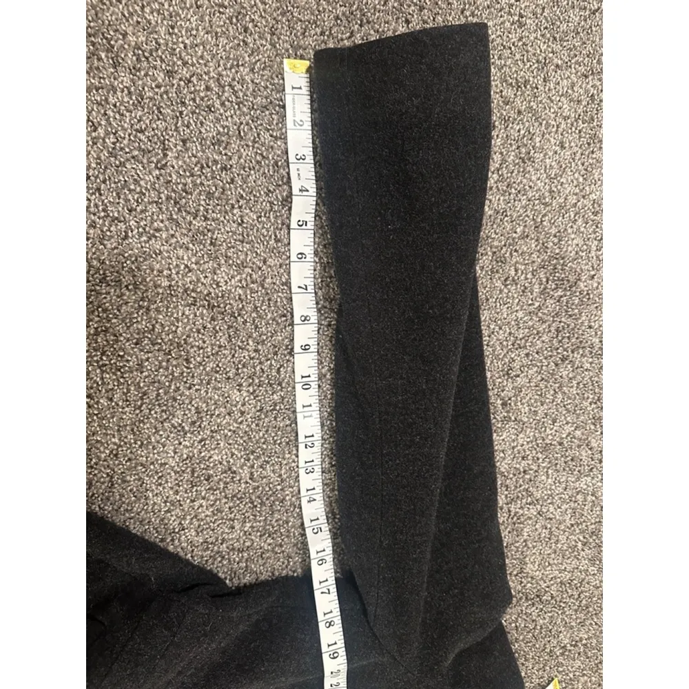 Anne Klein Gray Black Pea Trench Coat Petite 8 - Image 8