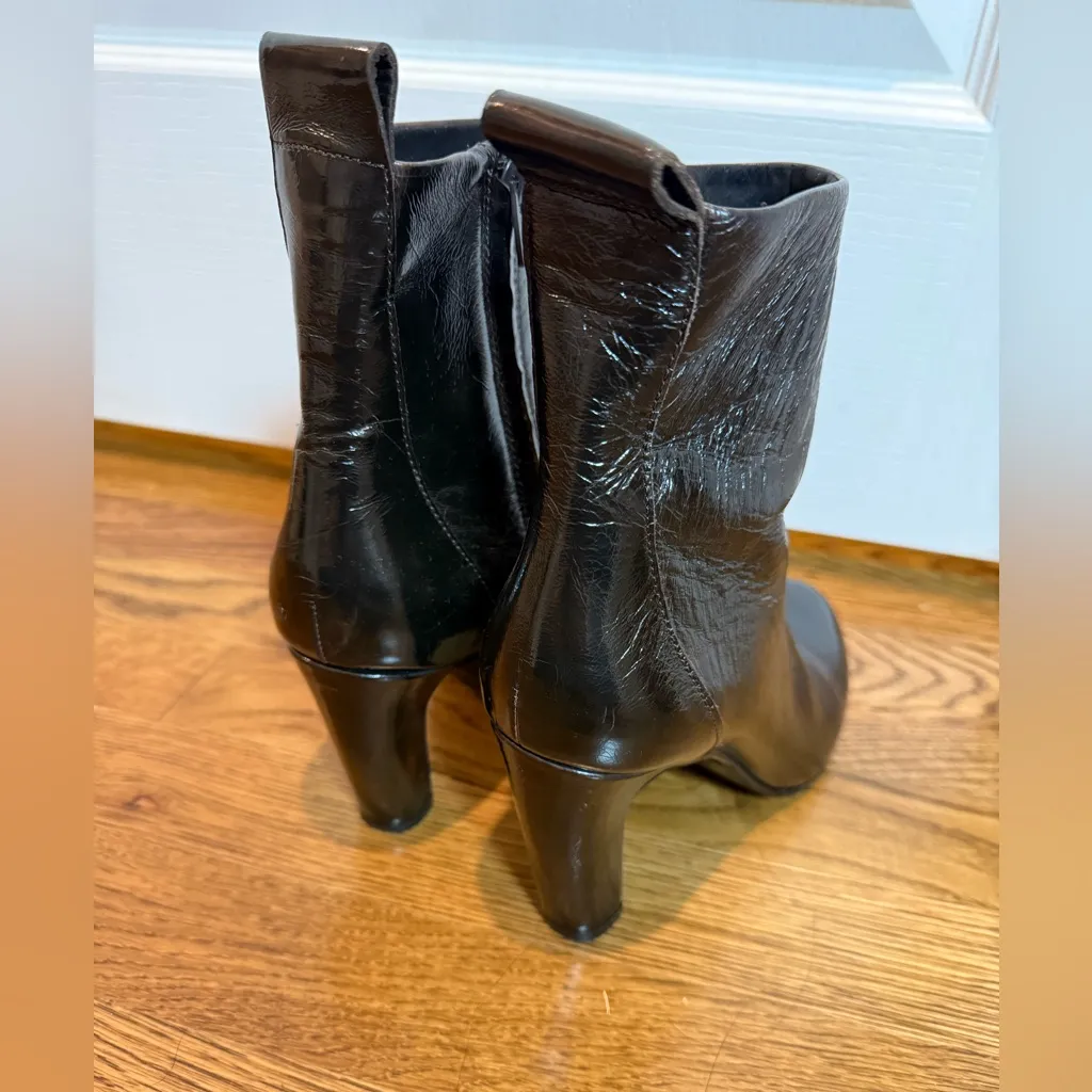 Zara Dark Brown Ankle Boots size 38 - Image 2