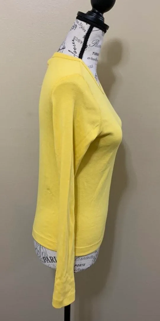 Sport Petite Yellow Long Sleeve Top - Image 2