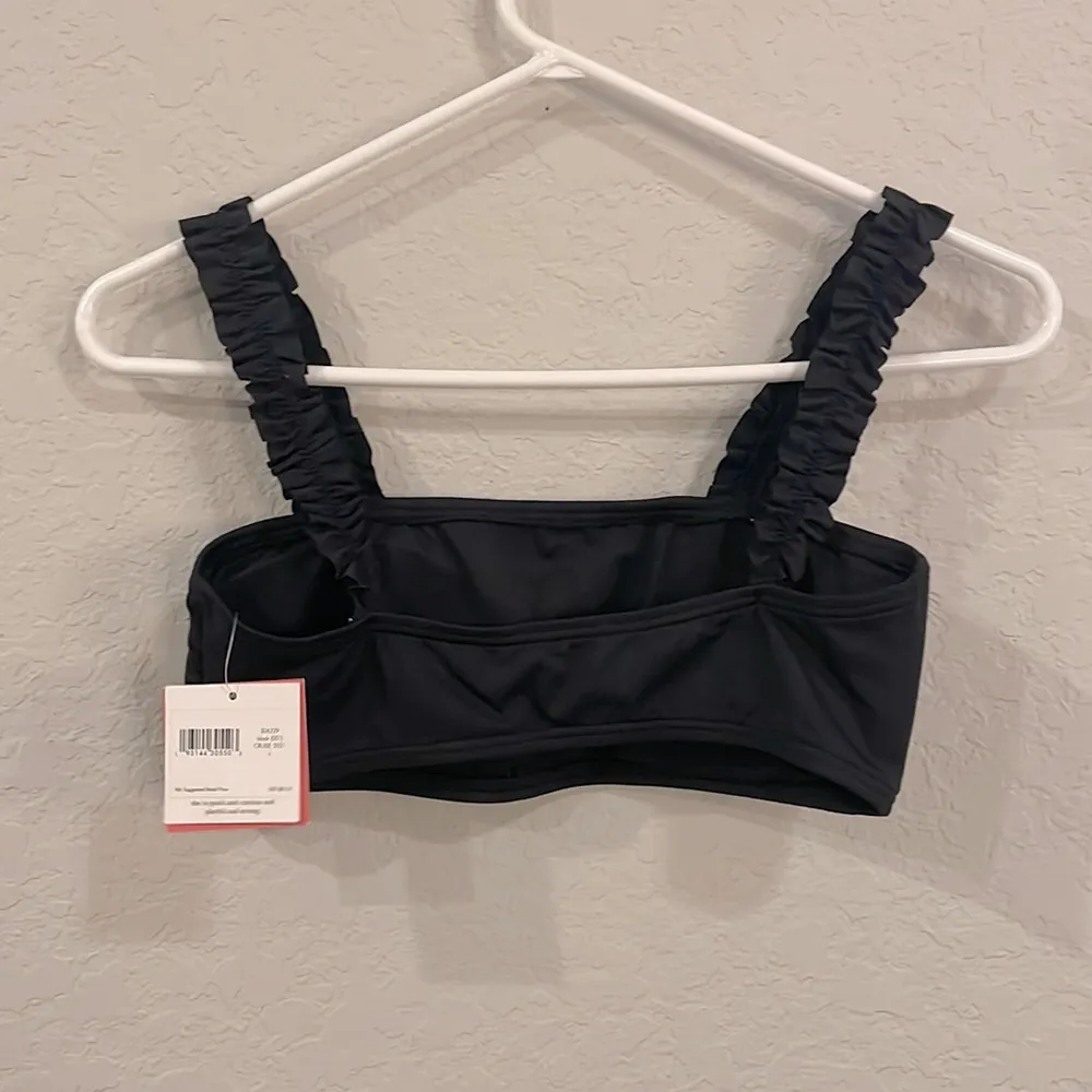 New York Cabana Ruffle Square-Neck Bikini Top NEW Size Small - Image 8