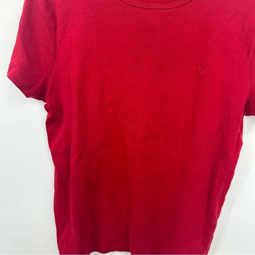 Vintage Y2K Ralph Lauren Red Baby Tee Size XL Early 2000s - Image 4