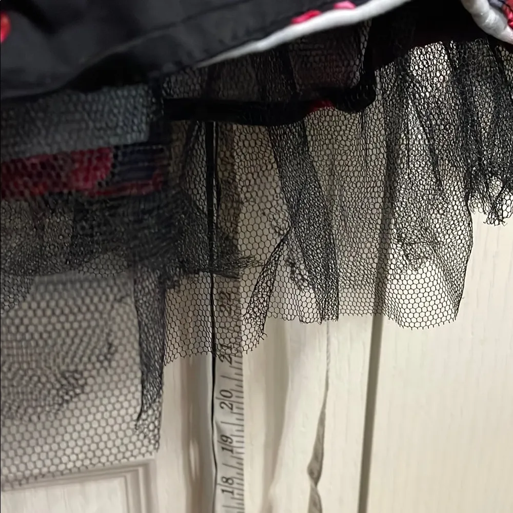 💖 Hearts & Roses UK Black Rose Corset Gothic Vintage Pinup Dress - Image 6