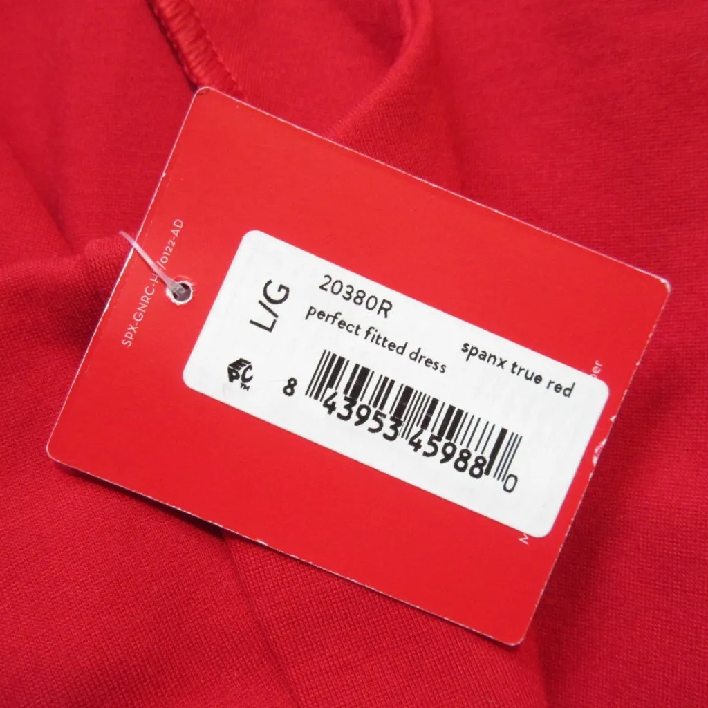 NWT Spanx 20380R The Perfect Fitted Sheath in True Red Ponte Sleeveless Dress L - Image 2