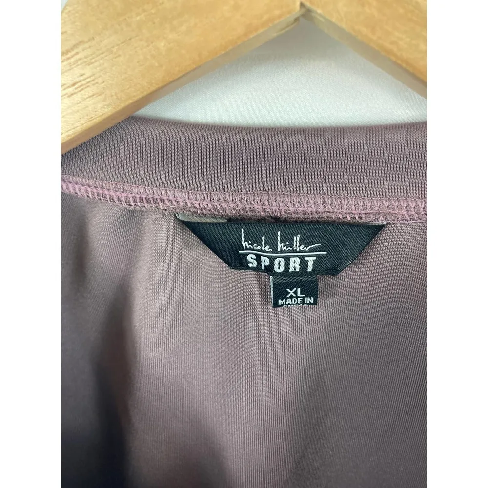 NWOT Nicole Miller Sport Scuba Activewear Crewneck Sweatshirt XL - Image 3