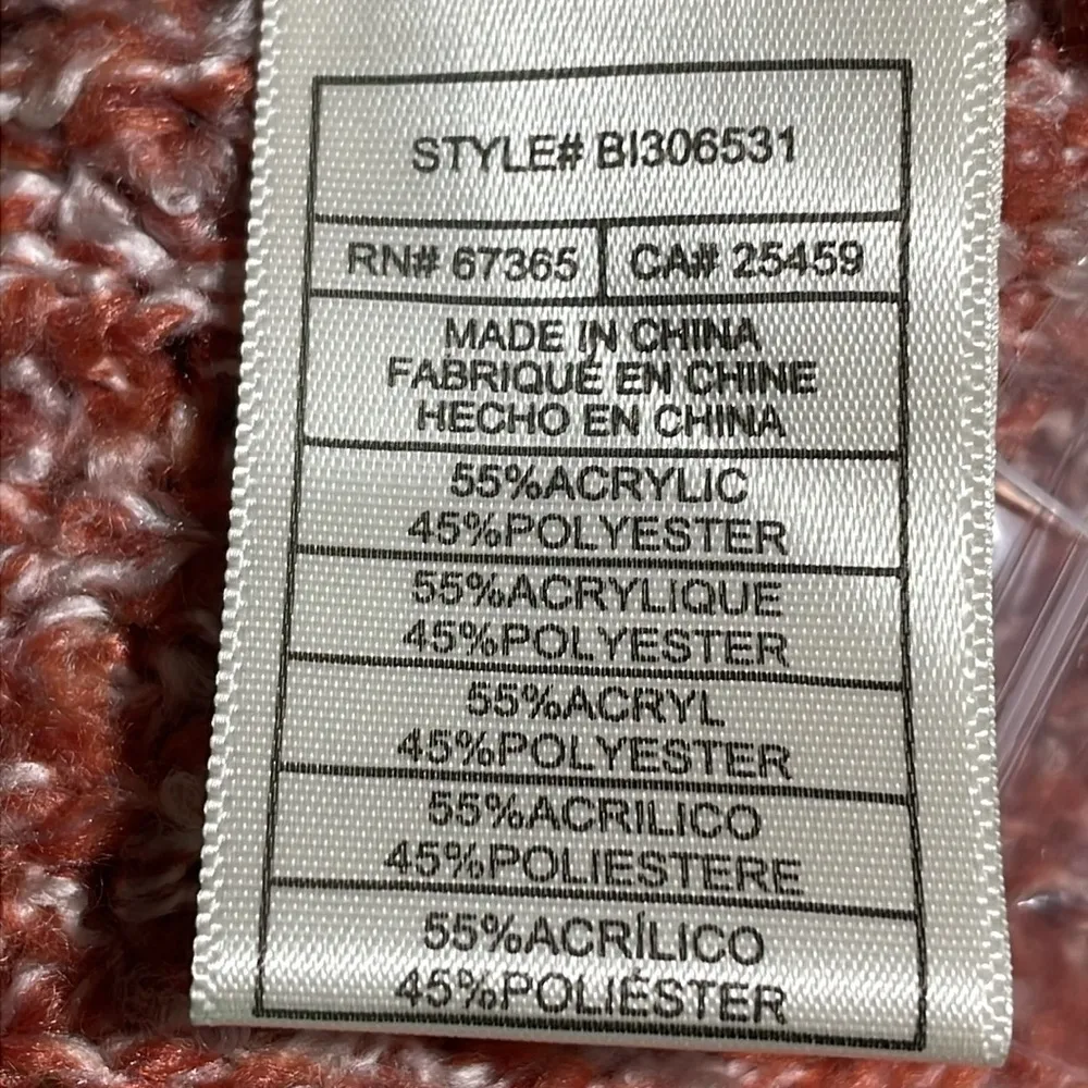 BB Dakota By Steve Madden Odetta Longline Cardigan Sweater Salmon S NWT Pockets - Image 8