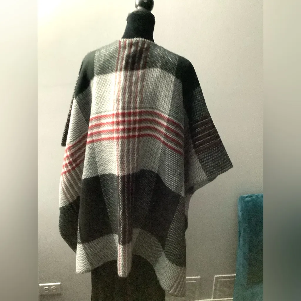 Ultra soft large poncho🌷🌷 Gray - Image 5