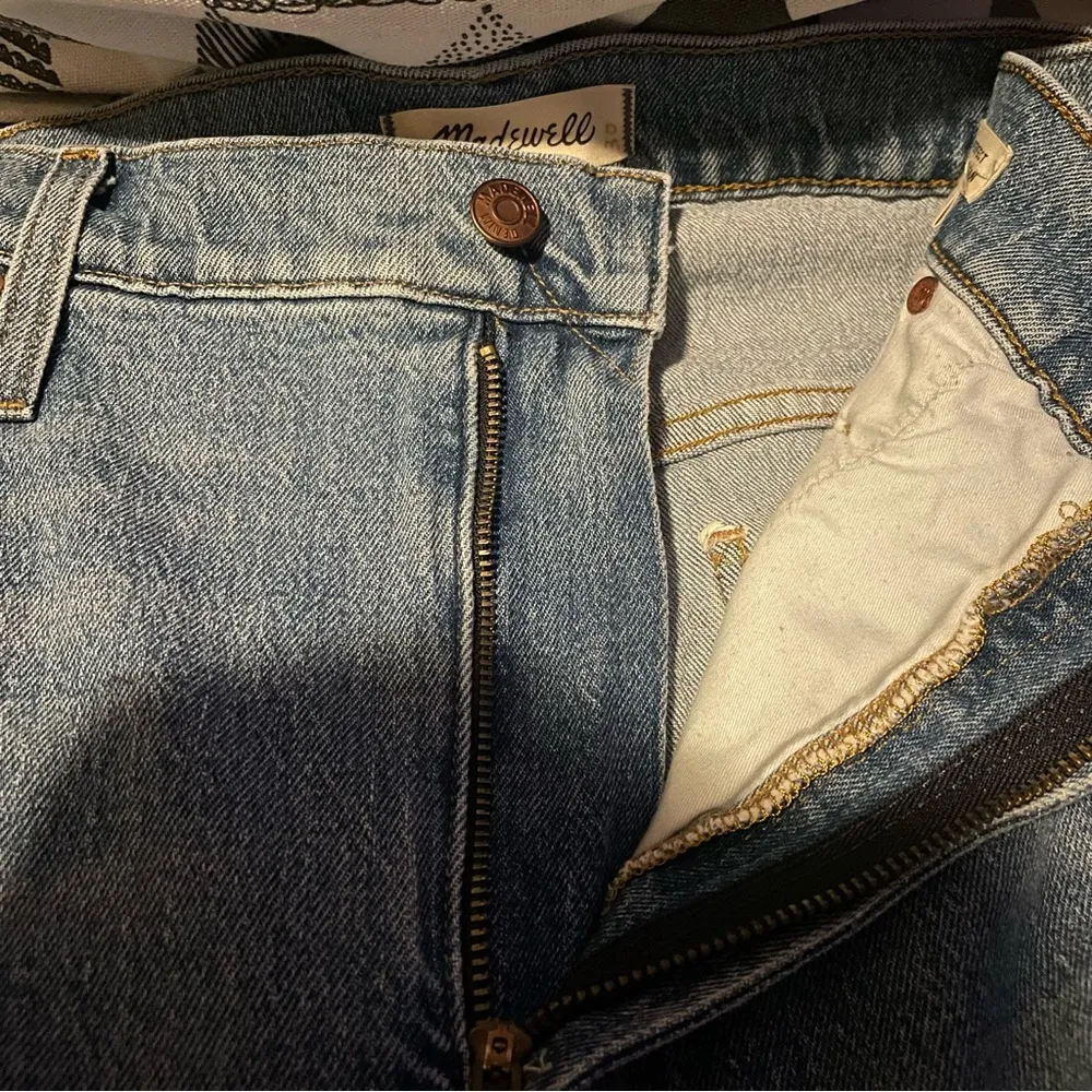 NWT Madewell Womens Jeans Denim The Perfect Vintage Jean Fray Hem Size 33 Tall - Image 10