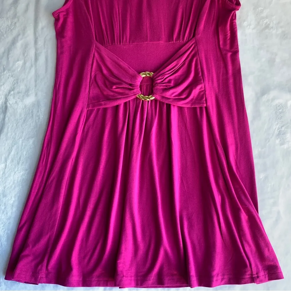 Liz Lange Pink Flare Sleeveless Top Size Medium - Image 7