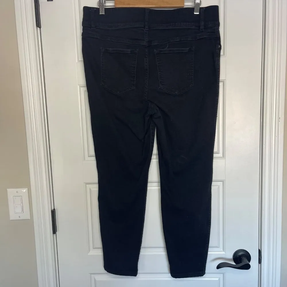 SPANX EveryWear Ankle Skinny Jeans Womens Plus Size 1X Clean Black Color Stretch - Image 4