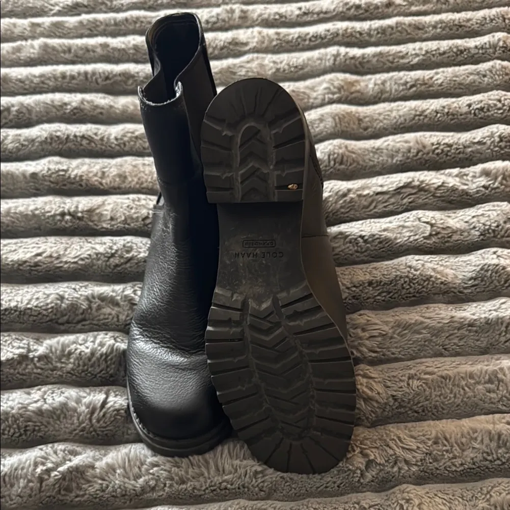 Cole Haan Sleek Black Ankle Boots - Image 3