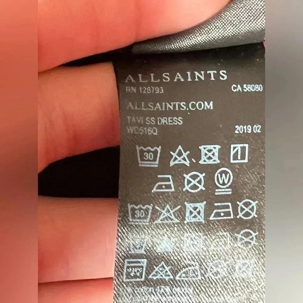 ALLSAINTS Scoop Neck Mini knit Dress Size: small - Image 7