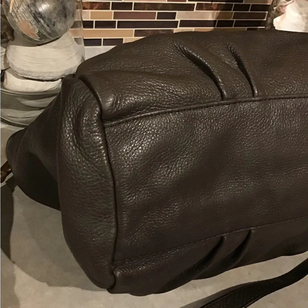 Marc Jacobs Dark Grey Leather Shoulder/Crossbody Bag - Image 7