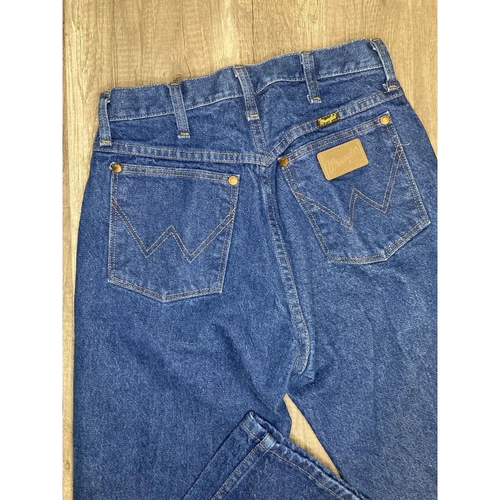 Wrangler Jeans Women's 9X30 (28x30.5) Y2K Blue Denim Western High Rise 13MWZG - Image 3