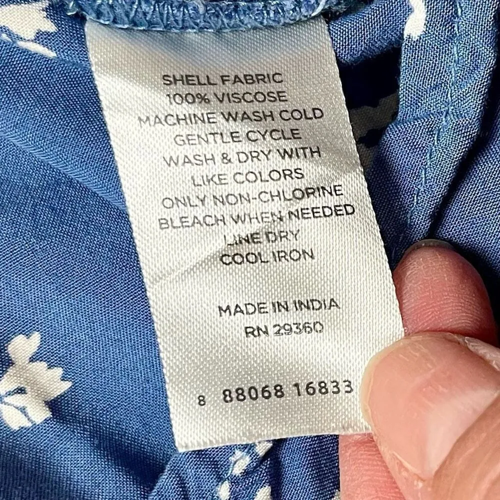 Dip Blue Floral Sleeveless Sundress Medium Blue - Image 8