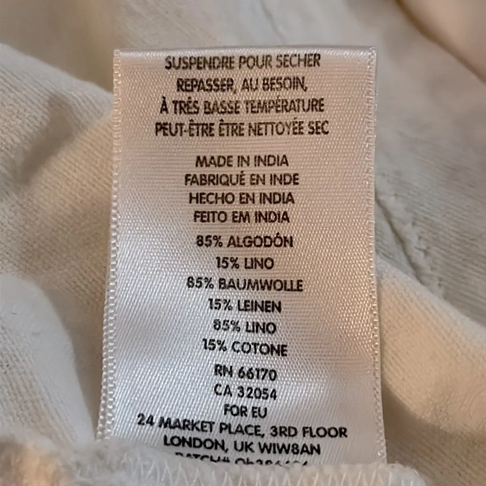 Urban Outfitters Kimchi Blue Sleeveless‎ Beaded Crop Top Size XS Cotton/Linen - Image 9