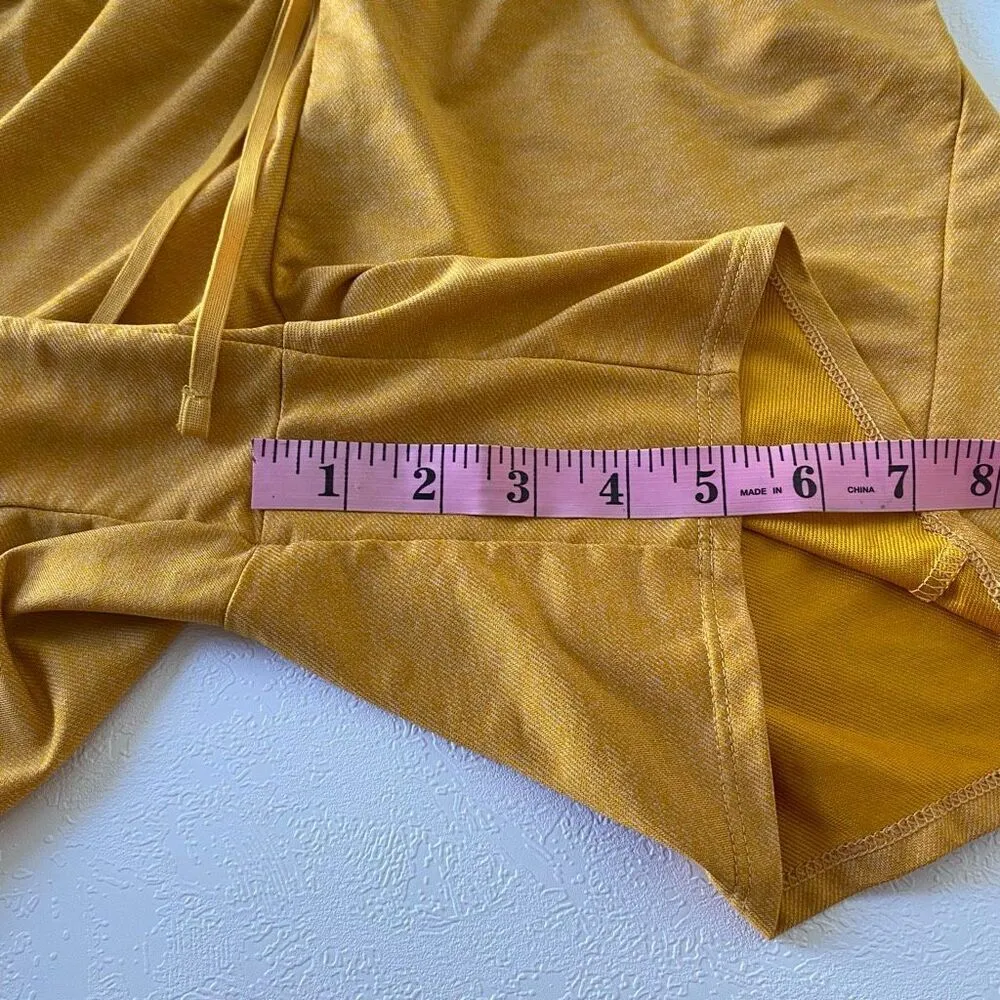 Nike Dri-FIT Mustard Yellow Athletic Shorts Women’s XS - Image 6