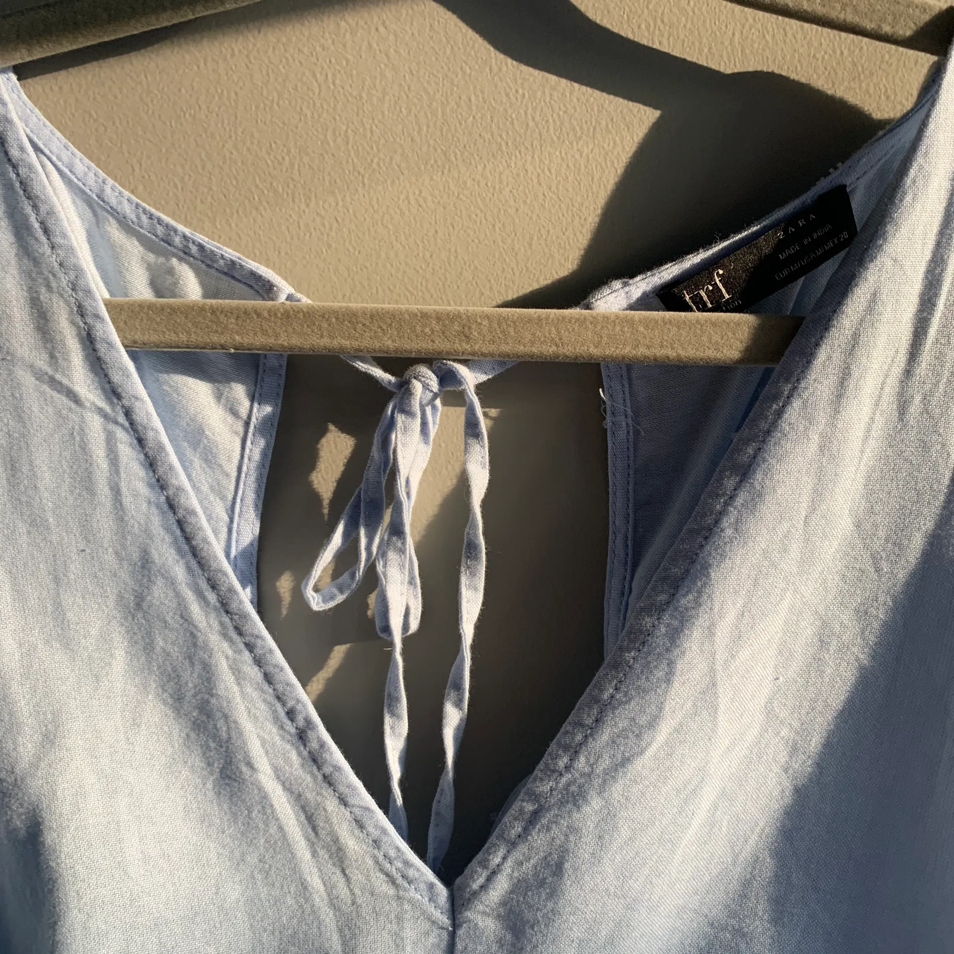 ZARA Trf Light Blue Blouse - Image 5