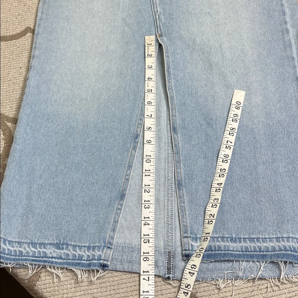 Hollister Ultra High Rise front slit Maxi denim skirt, size 6 - Image 7