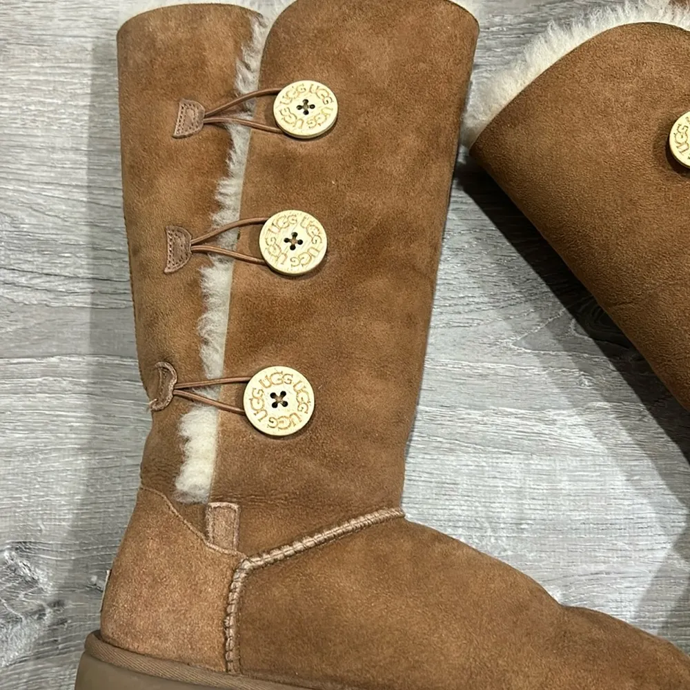 Ugg Bailey Suede Button Tall Boots - Image 4
