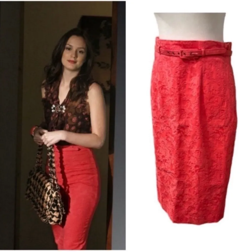 ASO Blair Waldorf Gossip Girl Hot Pink Pencil Skirt - Image 2
