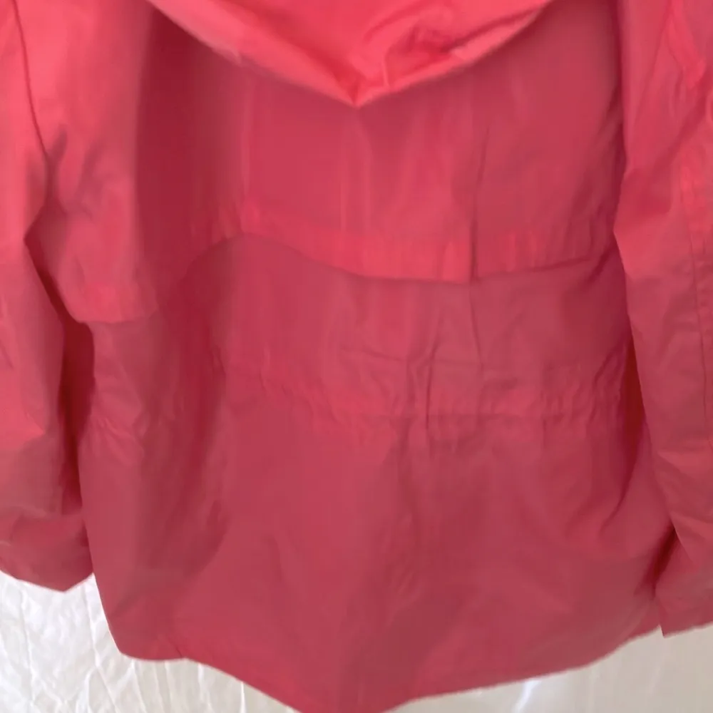 Kate Spade: Watermelon Pink Water Resistant Anorak Jacket -Hood- Gold Tone Zip - Image 13